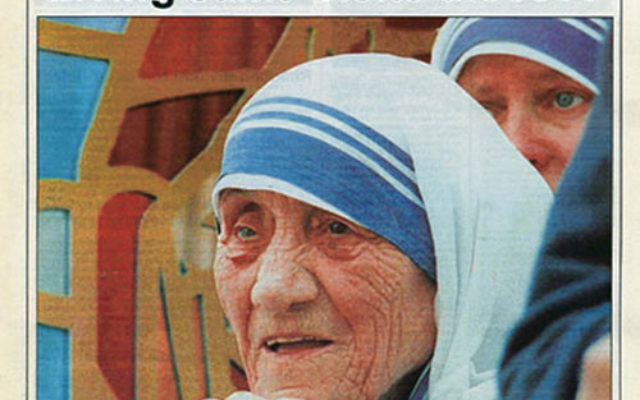 A local Catholic paper reports on the visit by Mother Teresa to St. Joseph’s Church in Mahanoy City, Pa., in June 1995.