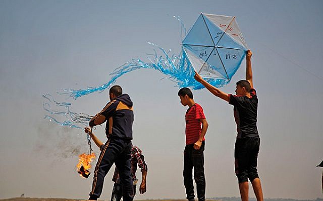 Palestinians’ so-called terror kites have burned hundreds of acres in southern Israel. Getty Images