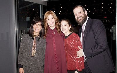 Judge Rachel Freier, at left, with Altie, Chana’le, and Rabbi Mendy Kasowitz of Chabad of West Orange.
Photos by Efrat Bunker Weisblatt