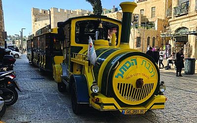 The “Old City Train,” presumably built by King Solomon. Photos by Gabe Kahn