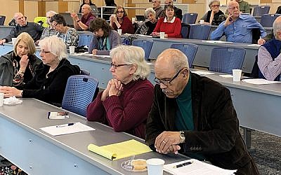 Audience members at the Holocaust and Genocide Research Symposium. Photos by Johanna Ginsberg