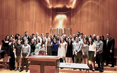 Class act: Write On For Israel graduated 44 high school seniors from its 17th cohort last week, bringing its alumni total to more than 700. The program is sponsored by NJJN and The New York Jewish Week with support from The Paul E. Singer Foundation. Photo by Lily Weinberg
