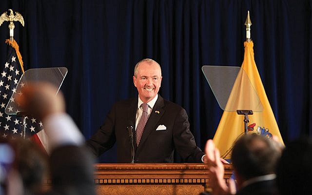Gov. Phil Murphy announces he will sign the FY2020 budget in Trenton June 30. Photo by Edwin J. Torres/Governor’s Office.