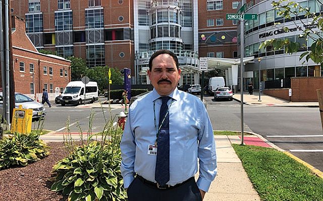 Michael Leviton, at Robert Wood Johnson University Hospital in New Brunswick, said many people “don’t realize how important donating blood is.” Photo by Jennifer Altmann