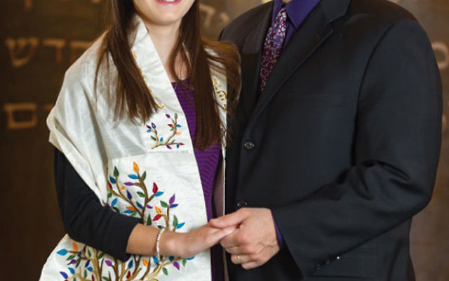 Izzy with her father Michael Rosenstark
