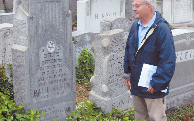 Paul Klein visited the graves of relatives at the 22nd annual Newark Cemetery Visiting Day on Sept. 12. Photos by Johanna Ginsberg
