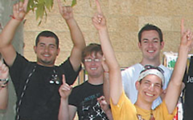 A Young Judaea group visits Israel on a Birthright trip in the summer of 2009.