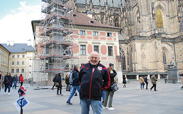 The author in the courtyard of St. Vitus Cathedral in Prague. Photos courtesy Alan Richman