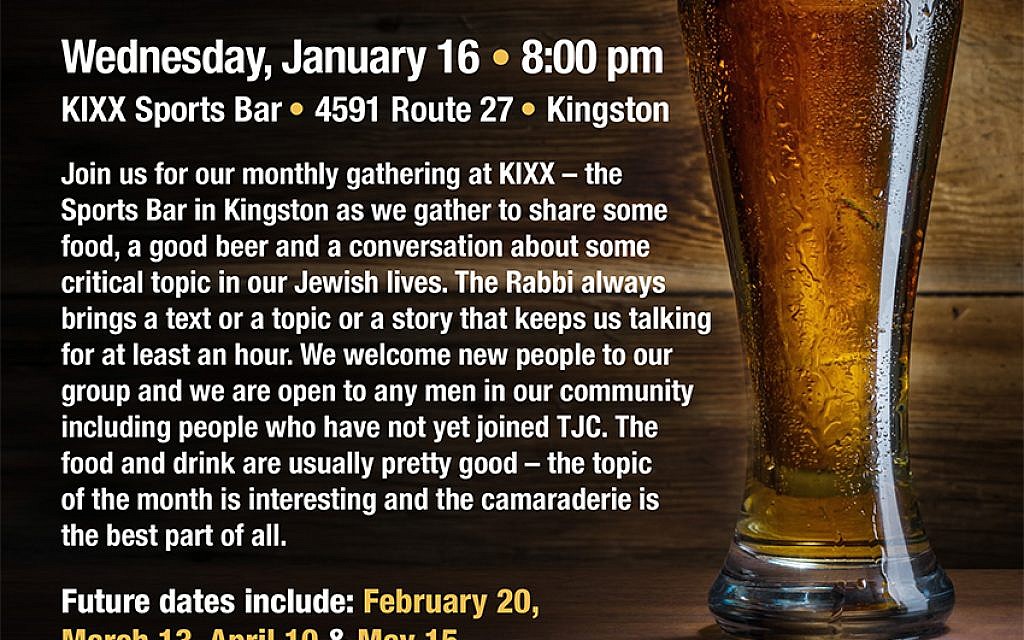 Torah On Tap New Jersey Jewish News