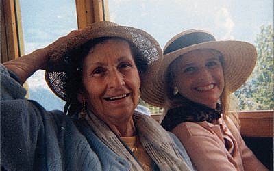 Anita Landsberger, at left, and Barbara Kenas in Switzerland.