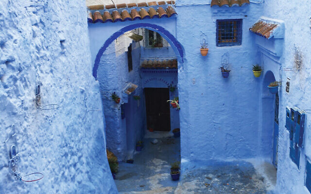 The “blue” city of Chefchaouen.Ornate Arabic calligraphy can be found inside Tangier’s Moshe Nahon Synagogue. The “blue” city of Chefchaouen.Ornate Arabic calligraphy can be found inside Tangier’s Moshe Nahon Synagogue.