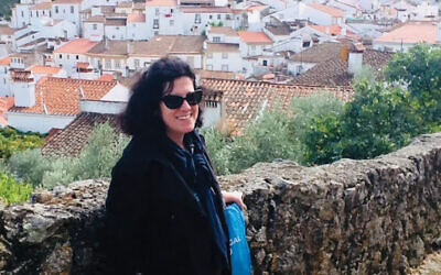 The author in the Portuguese town of Castelo de Vide.