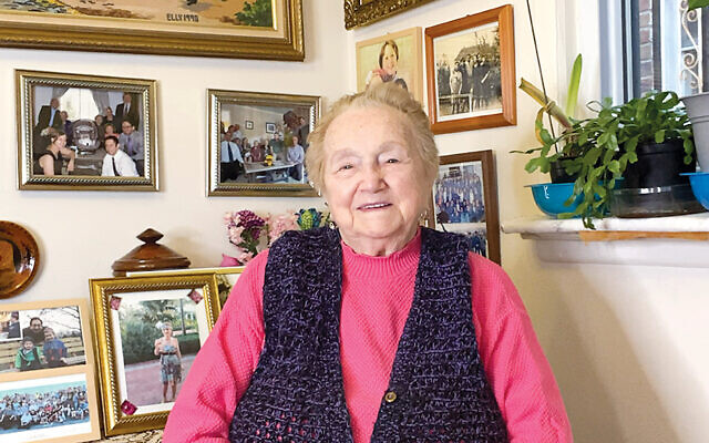 Elly Berkovitz Gross today, at  home in Queens.