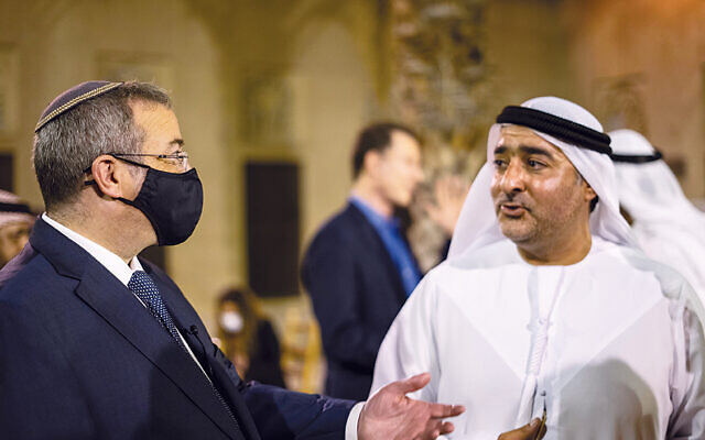 Rabbi Dr. Ari Berman and museum founder Ahmed Obaid Al-Mansoori. (Yeshiva University)