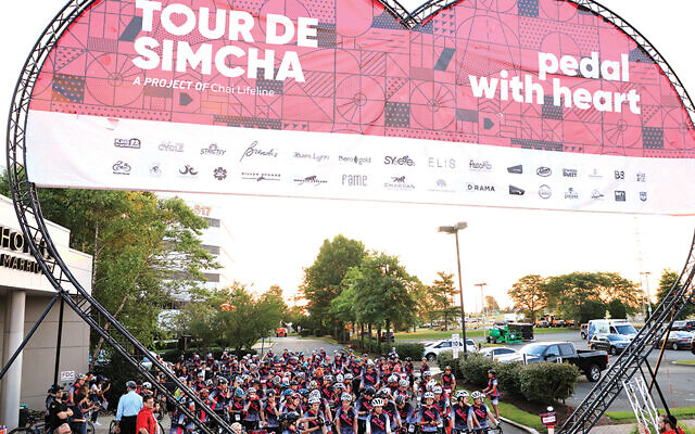 From a previous Tour de Simcha ride. (Courtesy Chai Lifeline)