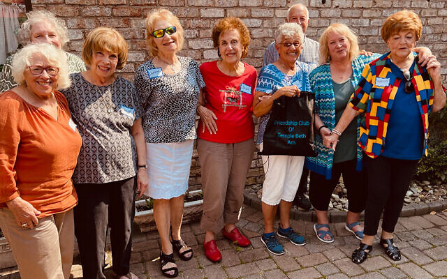 The Friendship Club’s executive board members with Irene Morrison, president, second from right.