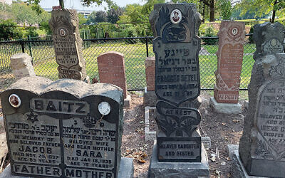 This photograph was taken on the Jewish Federation of Greater MetroWest’s cemetery visiting day this year; it’s always set for the Sunday between Rosh Hashanah and Yom Kippur. (Jewish Federation of Greater Metrowest)