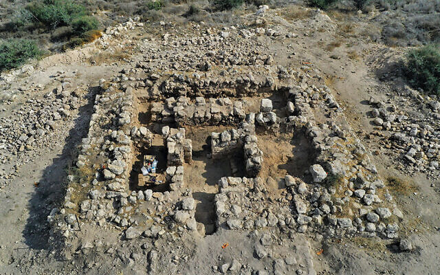An aerial view of the excavation. (Vladik Lifshits/Israel Antiquities Authority) An aerial view of the excavation. (Vladik Lifshits/Israel Antiquities Authority)