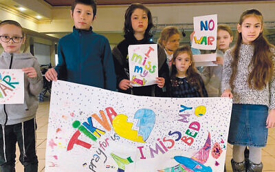 These children are in Romania; they’ll be settled there indefinitely, Tikva says. (All photos courtesy Tikva)