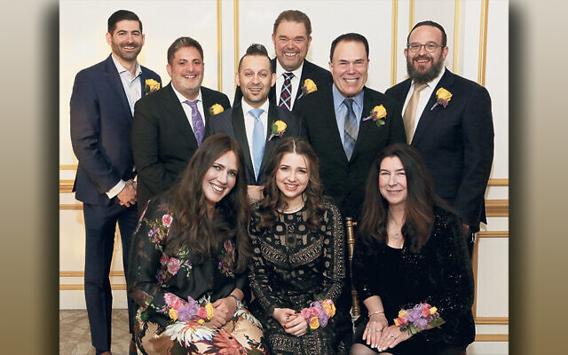 Ben Hoffer, Akiva Horowitz, Joshua Smilow, Harry Czinn, Les Mandel, and Rabbi Chaim Marcus are in the top row. Chana Horowitz, Ariella Konigsberg, and Clara Harelik Mevorah are in the bottom row. (CIS)