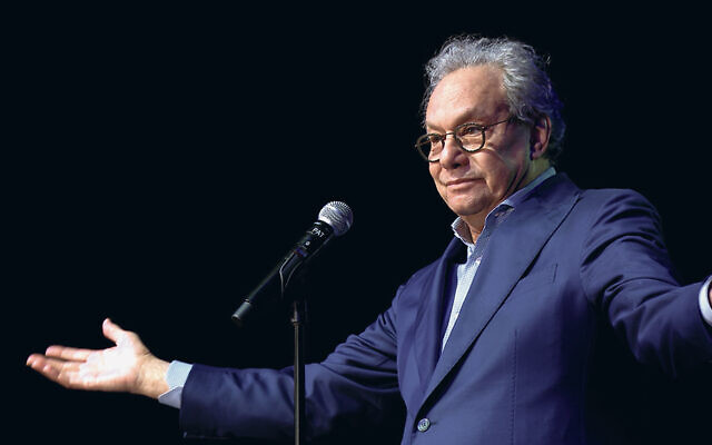 Lewis Black “has been yelling for 50-plus years now.” (Joey L./ACLU)