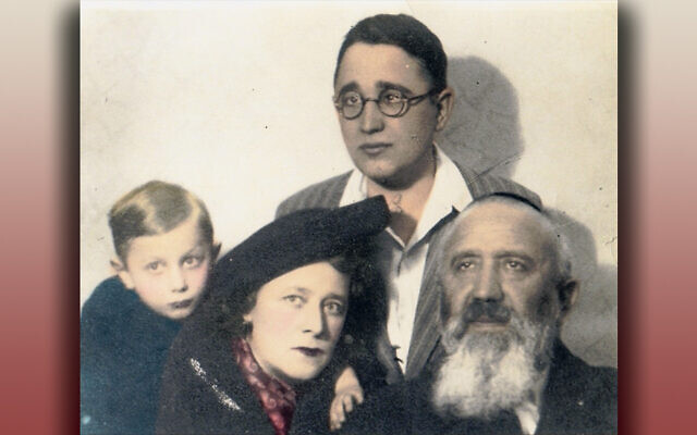 Left, Sara and Moshe Rubin and their sons, Samuel Schmelke and Jacob, are in Prague in 1947.