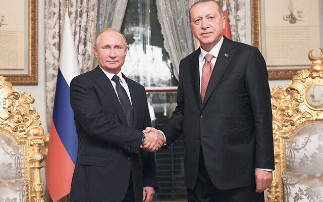 Russian President Vladimir Putin and Turkish President Recep Tayyip Erdogan meet in Istanbul in November 2018. (Official website of President of Russian Federation)