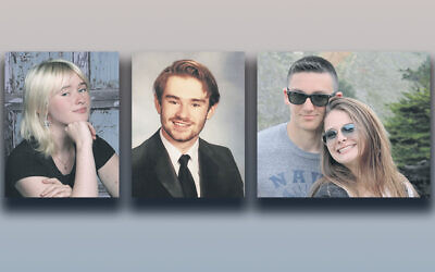 Emma Charlotte Weiss, left, Dylan Anderson Weiss, Daniel Michael Weiss, and Lindsey Rachel Weiss