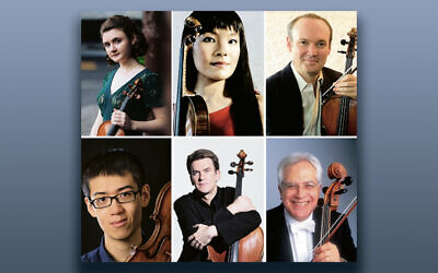 The six musicians who will perform at the April 21 concert (Courtesy Mostly Music)