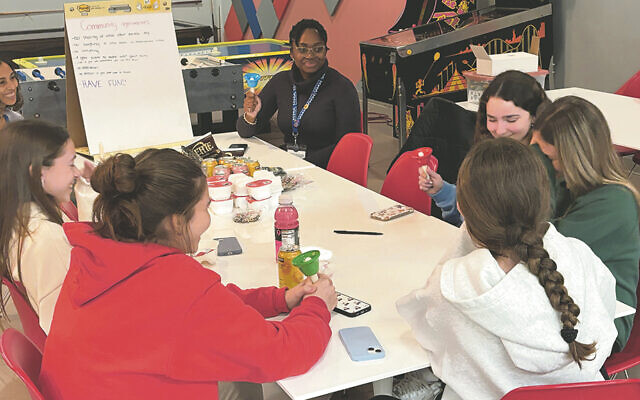 Teenagers work with adults in programs sponsored by the Healthcare Foundation of New Jersey.