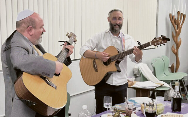 Cantor Jason Roseman and Rabbi Uri Allen