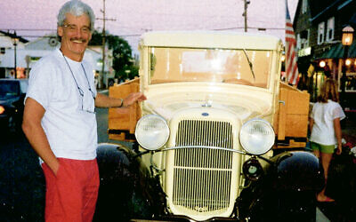 Jon Lazarus pays a courtesy call to Sweetie, the restored 1932 Ford V8 truck owned by a fudge shop on Long Beach Island.