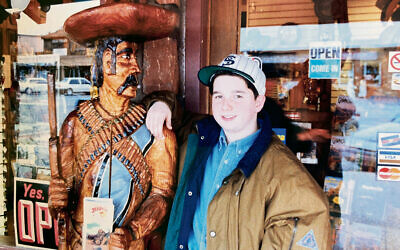 Ms. Bieler’s 15-year-old son on that 1992 family trip to Arizona that brought the cactus to Teaneck. Ms. Bieler’s 15-year-old son on that 1992 family trip to Arizona that brought the cactus to Teaneck.