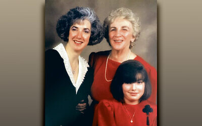 Tzivia Bieler, her mother, Ida Rosen, and her youngest daughter, Dena Bieler, gather for Dena’s bat mitzvah. (All photos courtesy Tzivia Bieler)