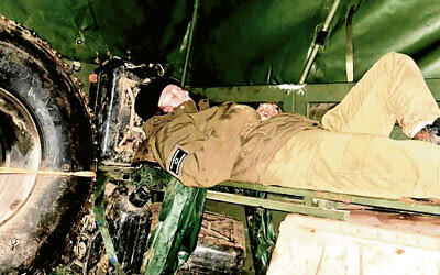 Sophie Dubitsky takes a well-earned nap during one of her tours of duty.
