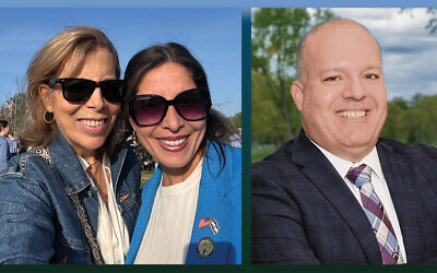 Linda Scherzer and Rosie Bagolie, left, and Jason Shames