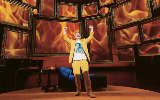 Jeff Ross is onstage in his solo show, “Take a Banana for the Ride.” (Emilio Madrid)