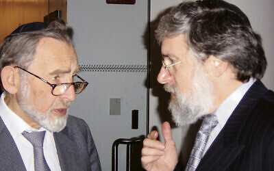 Rabbi David Weiss Halivni, left, and Rabbi Ronald Price worked together for years.