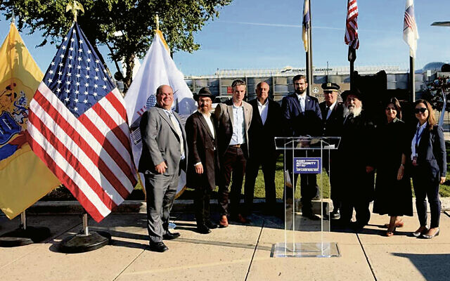 Frank Radics, Rabbi Avremy Kanelsky, John Gooda, Morys Guzman, Aidan O’Donnell, Richard Gutch, Rabbi Mordechai Kanelsky, Shterney Kanelsky, and Lana Van Marter. (Courtesy BA) Frank Radics, Rabbi Avremy Kanelsky, John Gooda, Morys Guzman, Aidan O’Donnell, Richard Gutch, Rabbi Mordechai Kanelsky, Shterney Kanelsky, and Lana Van Marter. (Courtesy BA)