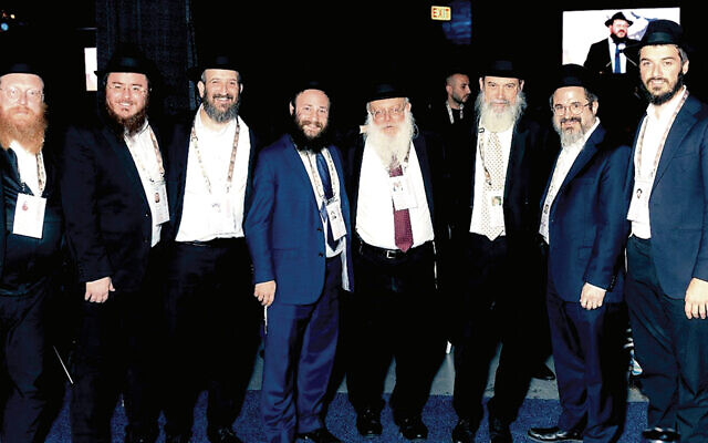 A partial list of the north Jersey rabbis at the International Conference of Chabad-Lubavitch Emissaries includes Rabbi Mordechai Baumgarten of Chabad of Northwest NJ; Rabbi Moishe Gurevitz of Chabad of Morristown; Rabbi Mendy Kasowitz of Chabad of West Orange; Rabbi Shmuly Sputz of Chabad of the Caldwells; Rabbi Asher Herson of Chabad of Northwest NJ; Rabbi Mendy Herson, executive director of Chabad of NJ; Rabbi Zalman Grossbaum of Chabad of Livingston, and Rabbi Ari Herson of Chabad of Mendham & Chester. (Nehorai Edri/Kinus.com) A partial list of the north Jersey rabbis at the International Conference of Chabad-Lubavitch Emissaries includes Rabbi Mordechai Baumgarten of Chabad of Northwest NJ; Rabbi Moishe Gurevitz of Chabad of Morristown; Rabbi Mendy Kasowitz of Chabad of West Orange; Rabbi Shmuly Sputz of Chabad of the Caldwells; Rabbi Asher Herson of Chabad of Northwest NJ; Rabbi Mendy Herson, executive director of Chabad of NJ; Rabbi Zalman Grossbaum of Chabad of Livingston, and Rabbi Ari Herson of Chabad of Mendham & Chester. (Nehorai Edri/Kinus.com)