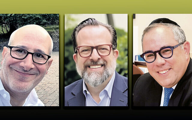 Rabbi Daniel Cohen, left, Rabbi David-Seth Kirshner, and Rabbi E. Samuel Klibanoff