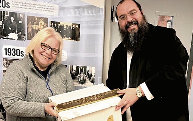 Jill Hershorin and Rabbi Shalom Lubin Jill Hershorin and Rabbi Shalom Lubin