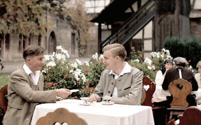 Hans (Christien Anholt) and Konradin (Samuel West) were good friends in Stuttgart — until they weren’t. (All photos courtesy Rialto Pictures)