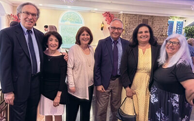 Ira and Ellen Decker, Meryl DeLuca, Parsippany Mayor Pulkit Desai and his wife, Sunny, and Debbie Lesser. (Courtesy TBA)