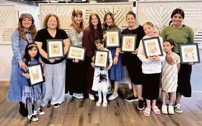 Chabad art class participants (Courtesy Chabad)