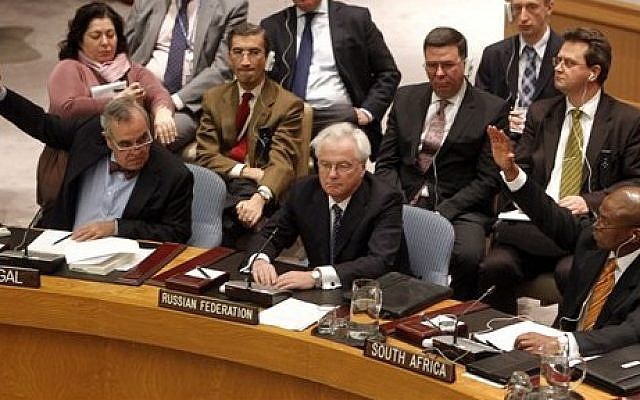 Russia's Ambassador to the United Nations Vitaly Churkin (photo credit: AP/Jason DeCrow/File)