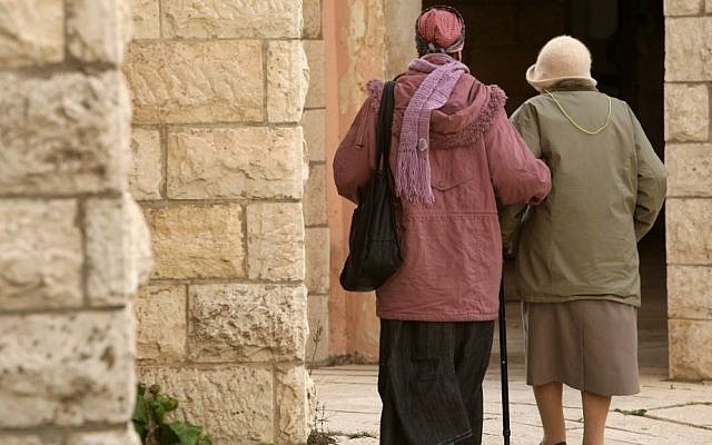 A new study has found that 16 percent of elderly Israelis report abuse (photo credit: Kobi Gideon / Flash90)
