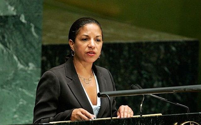 US ambassador to the UN Susan Rice (photo credit: Courtesy UN)