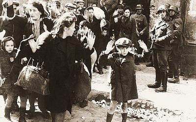 The Warsaw Ghetto Uprising, from Jürgen Stroop Report to Heinrich Himmler, 1943 (photo credit: first published in Stanisław Piotrowski (1948), released by the United States Holocaust Memorial Museum, Wikimedia Commons)