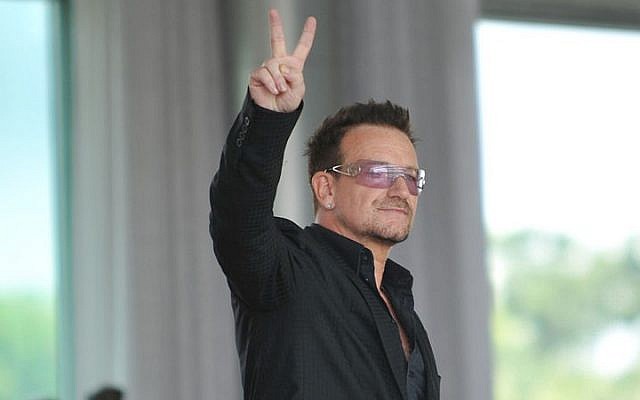 File: U2 lead singer Bono in Brazil, 2011. (CC BY, Agência Brasil)